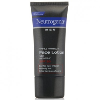 Neutrogena Men Triple Protect Face Lotion with Sunscreen SPF 20 1.70 oz (Pack of 2)  , only $6.87