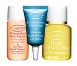 Clarins:3 samples with every order+Free shipping over $75