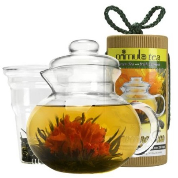 Primula Flowering Tea Set with 40-Ounce Pot, Clear $25.00