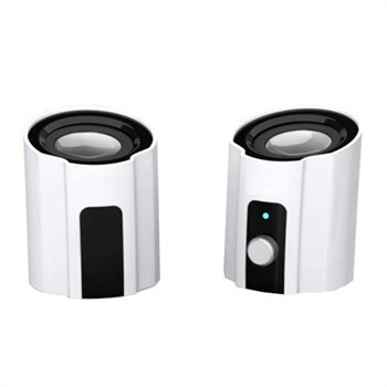 Portable White USB 2.0 Powered Laptop Computer Speakers $14.98 + Free Shipping