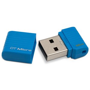 Kingston DTMC/16GB DataTraveler Micro 16GB USB 2.0 Flash Drive $11.95
