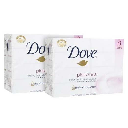 Dove多芬柔嫩潔膚補水香皂8塊 點擊coupon后 $7.35免運費