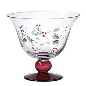 Pfaltzgraff 冬青果浮雕花紋精緻甜點杯（4隻套裝）  $12.19