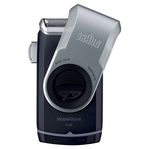 Braun M90 Mobile Shaver for Precision Trimming, Great for Travel, Black/Silver, only $14.20