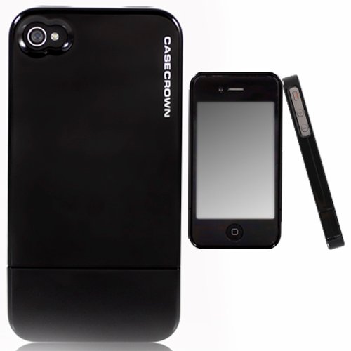 $8.21($19.99, 59%off)CaseCrown Metallic Glider Case for Apple iPhone 4 and 4S (AT&T, Sprint, & Verizon compatible) - Black