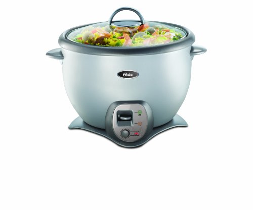 Oster 20-Cup Saute Rice Cooker, Silver $22.36