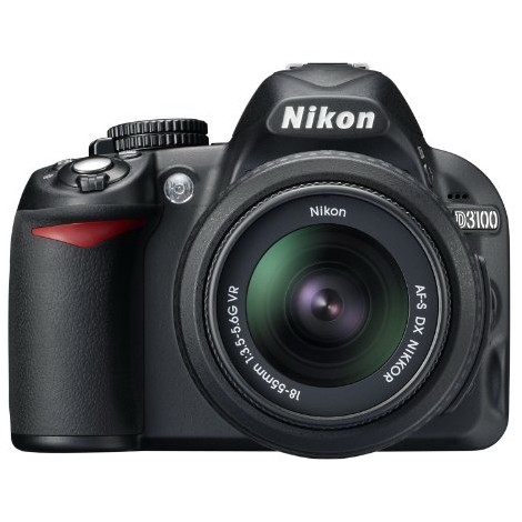 又降$30！尼康 Nikon D3100 数码单反相机配18-55mm镜头套装 $446.95 免运费