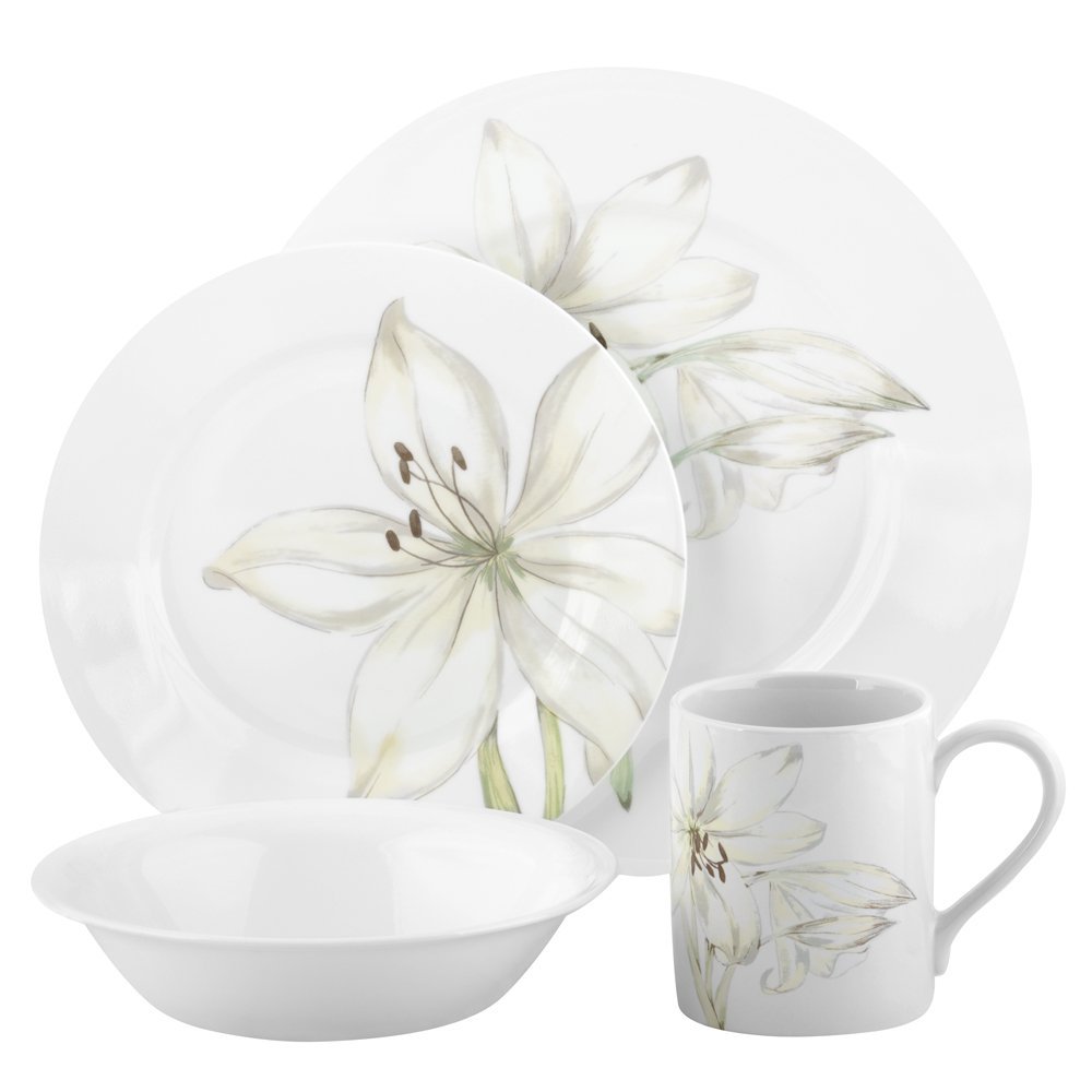 Corelle Impressions White Flower 16件套餐具（供四人就餐）  $48.74