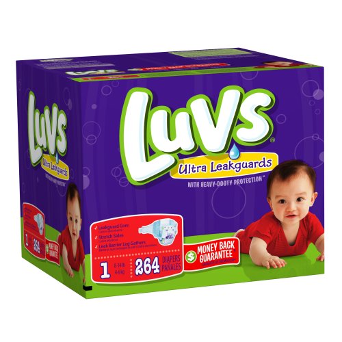 Luvs Premium Stretch Diapers with Ultra Leakguards $31.34 + Free Shipping