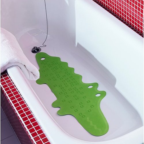 宜家Ikea卡通圖案浴缸防滑墊 Kids Patrull Bathtub Mat Crocodile Green $12.47