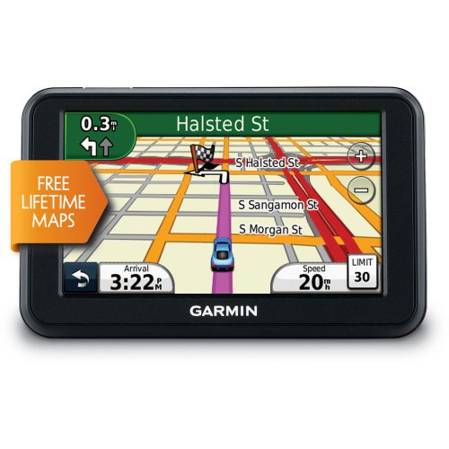 Garmin nüvi 40LM 4.3寸GPS导航（终生免费地图更新）原价$149.99，现仅售$74.99，免运费