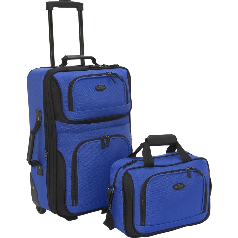 US Traveler Rio Two Piece Expandable Carry-On Luggage Set $33.74  + Free Shipping