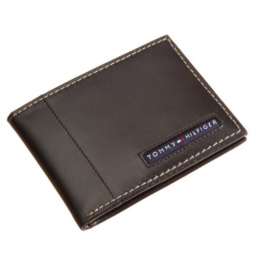 Tommy Hilfiger 男式時尚真皮錢包 用折扣碼后 $11.09