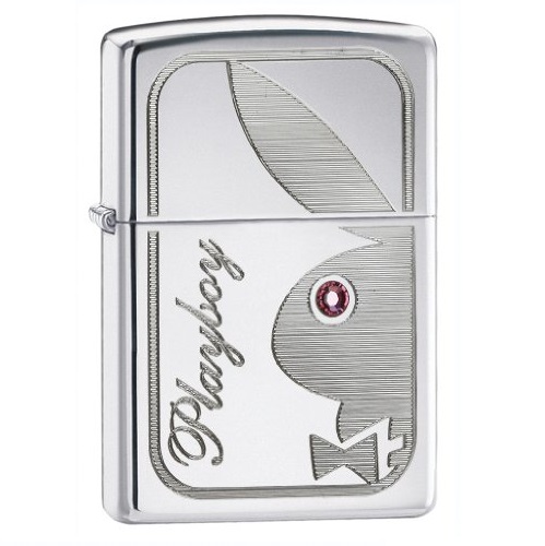 Zippo Playboy with Crystal Pocket Lighter, only $21.77 