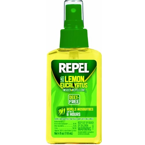 REPEL Plant-Based Lemon Eucalyptus Insect Repellent, Pump Spray, 4-Ounce, only $2.96