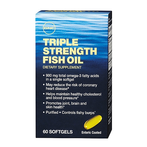 GNC Triple Strength Fish Oil 60 softgels $24.99
