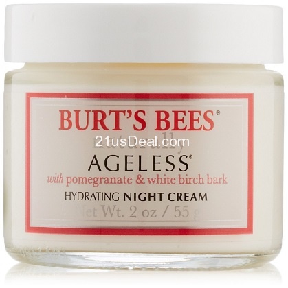 Burt's Bees小蜜蜂 岁月无痕 红石榴紧致抗皱保湿晚霜。2oz，原价$24.99，现仅售$15.48，免运费