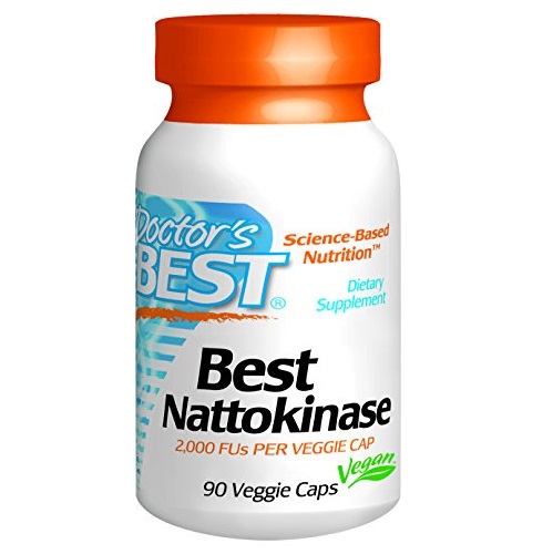 Doctor's Best Nattokinase 2,000 Fu, Non-GMO, Gluten Free, Vegan, Supports Cardiovascular and Circulatory Health, 90 Veggie Caps, only $7.13