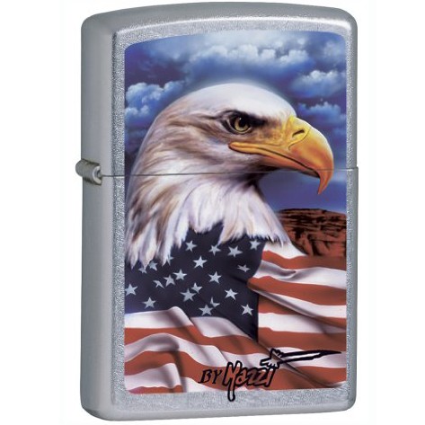 Zippo Claudio Mazzi Eagle Flag Lighter, only $11.54