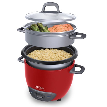 Aroma Housewares 14-Cup (Cooked) (7-Cup UNCOOKED) Pot Style Rice Cooker and Food Steamer (ARC-747-1NGR), only $15.22