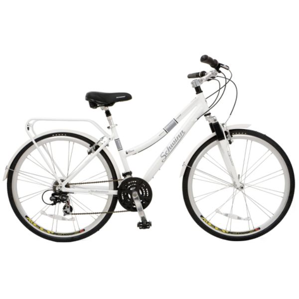 美国最牛自行车品牌施文白色女士自行车Schwinn Discovery 700c 现在只要$209.99免运费