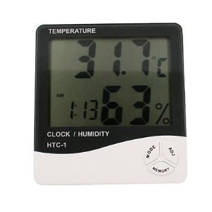 LCD Display Temperature and Humidity Meter with Alarm Clock Hygrometer $5.99