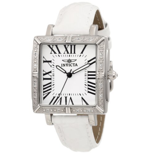 Invicta Women's 11729 Wildflower White Dial Diamond Accented Watch with Interchangeable Leather Straps $96.14  (90%off)