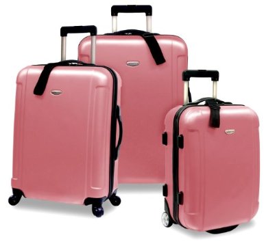 Travelers Choice 3 Piece Spinning Rolling Luggage Set $114.89 + Free Shipping
