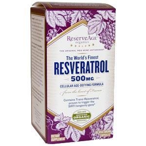 ReserveAge Resveratrol Vegetarian Capsules, 500 Mg, 60-Count  $40.91