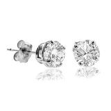 1/3 CT Diamond Stud Earrings 14k White Gold (I1-I2 Clarity) $199.99 + Free Shipping