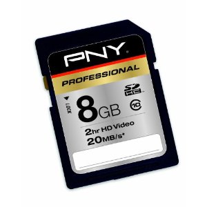 PNY 8GB Class 10 SDHC Card  $9.99