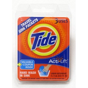 超低價！汰漬 Tide 洗衣液旅行裝（3袋） $0.93