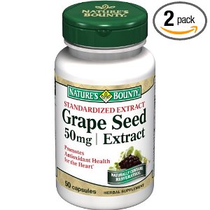 Nature's Bounty Grapeseed Extract, 50mg, 50 Capsules (Pack of 2)   $15.42(20%off) + $3.25 shipping 