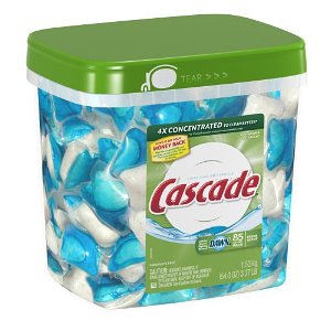 Cascade ActionPacs 清新香型洗碗机用清洁剂（85个装）  $14.69