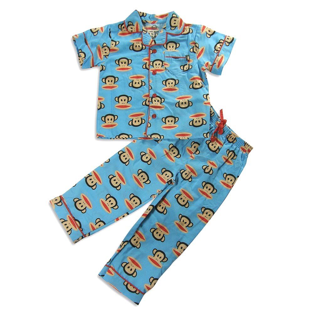 Paul Frank- Boys Short Sleeve Monkey Pajamas, Blue, Red $12.90 (66%off)
