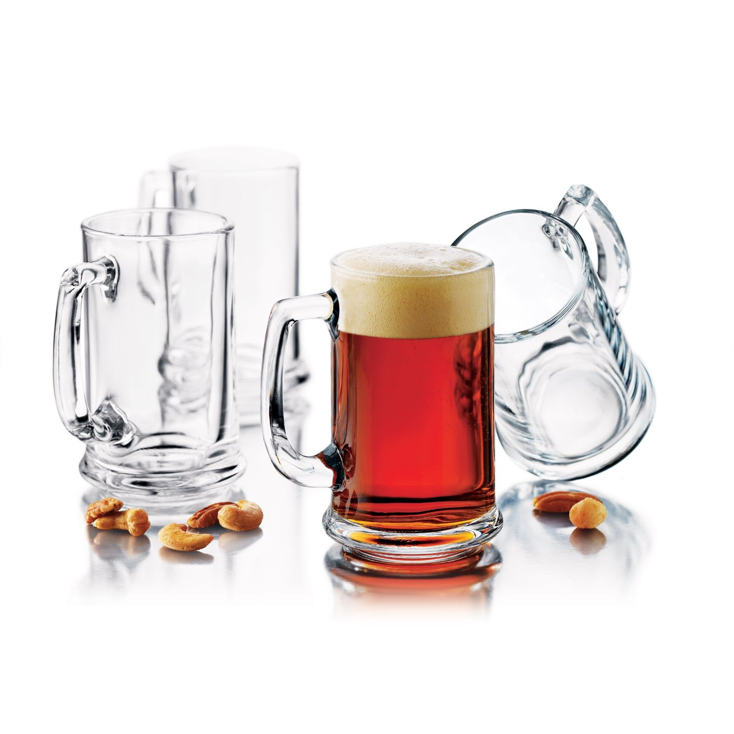Libbey Brewmaster 15-Ounce Beer Mug 6-Piece Set, Clear $13.49
