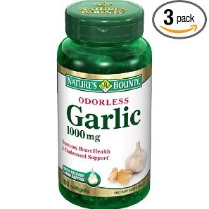 Nature's Bounty Odorless Garlic 1000mg, 100 Softgels (Pack of 3), only $11.49, free shipping after clipping coupon and using Subscribe and Save service