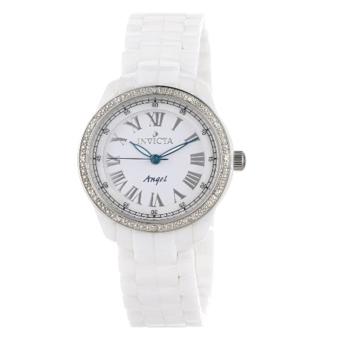 Invicta Women's 0726 Angel Collection Diamond Accented Ceramic Watch $167.99+free shipping