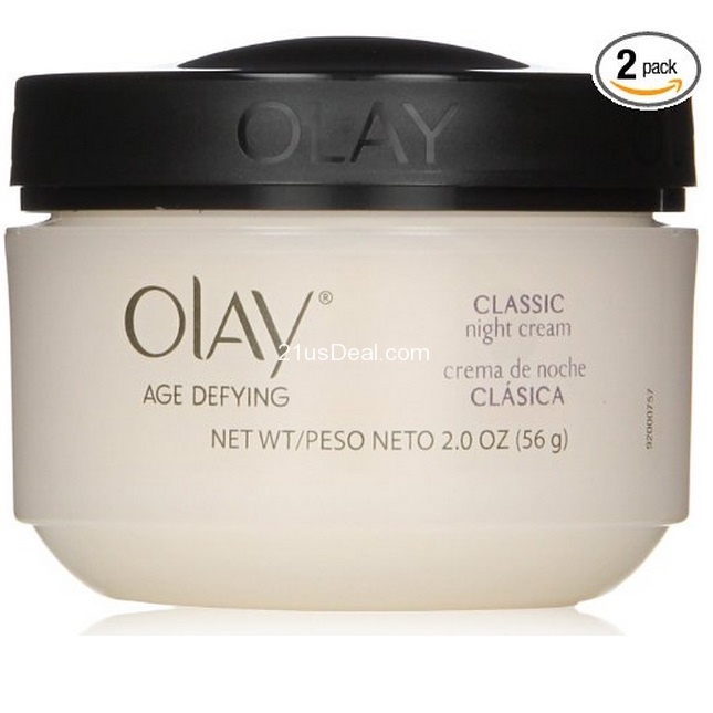Olay Age Defying Classic Night Cream, 2 Ounce (Pack of 2), only $10.90, free shipping