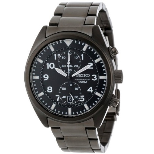 Seiko Men's SNN233 Chronograph Black Dial Watch $68.99Free Shipping