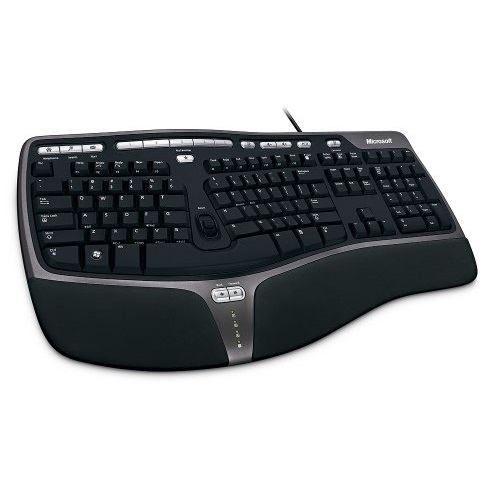 Microsoft 微软Natural Ergonomic Keyboard人体工程学4000键盘，原价$49.95，现仅售$29.99