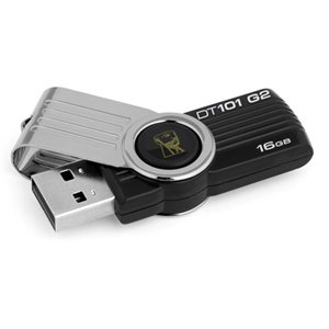 Kingston 16GB DataTraveler 101 Generation 2 (G2) USB Flash Drive $8.99