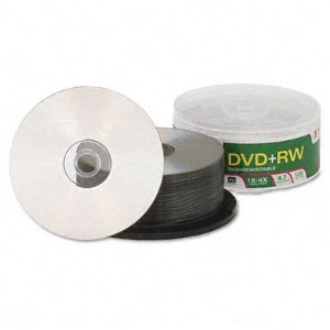 Verbatim 94834 4.7 GB 1x- 4x ReWritable Disc DVD+RW, 30-Disc Spindle $16.95 