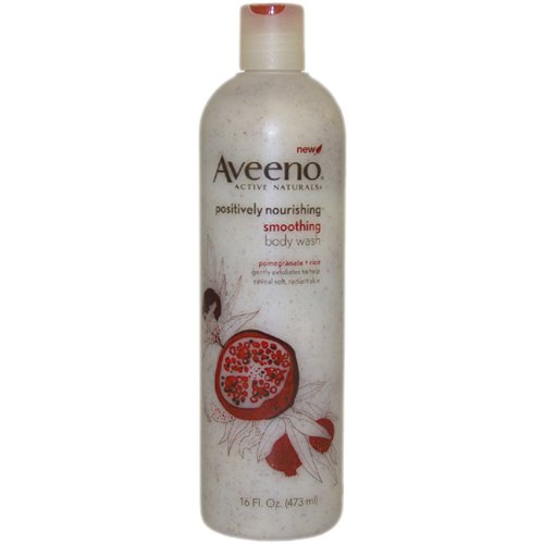 Aveeno Positively Nourishing Aveeno Smoothing Body Wash, Pomegranate + Rice, 16 ounces $5.31