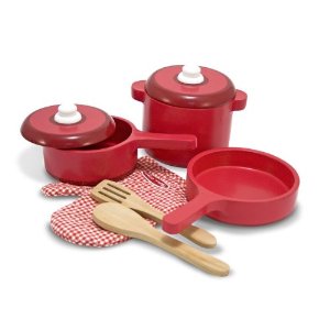 Melissa & Doug Deluxe Wooden Kitchen Accessory Set $14.99 FREE Shipping on orders over $49