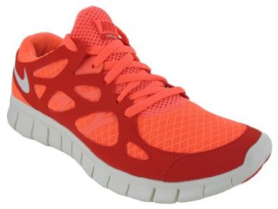 Womens Nike Free Run+ 2 Running Shoe Bright Mango/Sail-Action Red $83.99(16%off)
