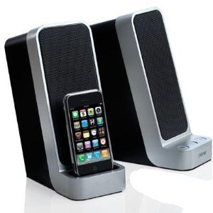 iHome iP71 Computer Stereo System with Dock for iPod (Silver) $18.50