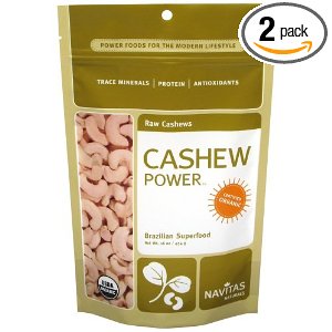 Navitas Naturals Really Raw Cashews, 16-Ounce Pouch (Pack of 2) $20.89