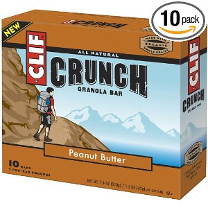 Clif Bar Crunch Bar 花生酱口味能量棒10箱装（每箱10个）$3.03 