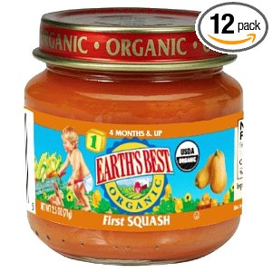 Earth's Best Organic 1st Squash (4 months & up), 2.5-Ounce Jars (Pack of 12)  $6.63